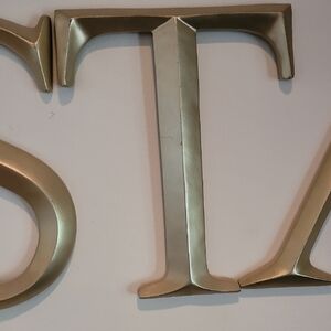 COPY - COPY - Gold Metallic Wall Letters